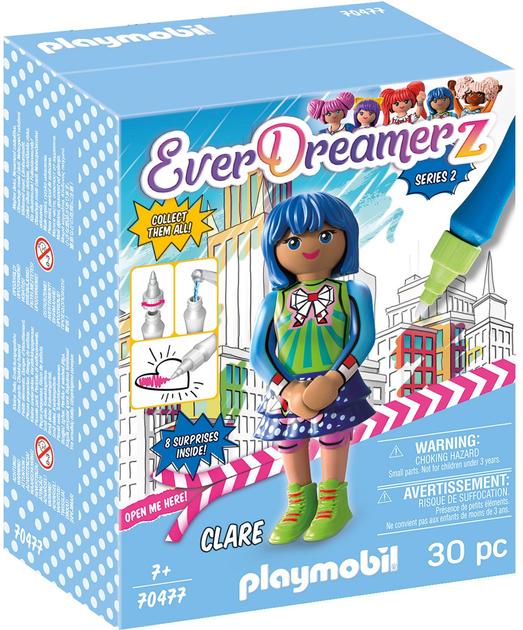 Фігурка Playmobil EverDreamerz Clare Comic World з аксесуарами (4008789704771) - зображення 1