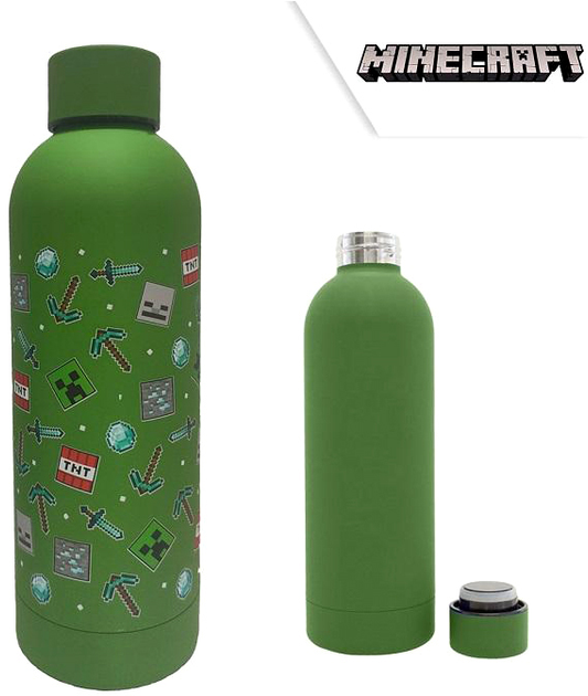 Butelka Kids Euroswan Minecraft Zielona 500 ml (8435507861557) - obraz 2