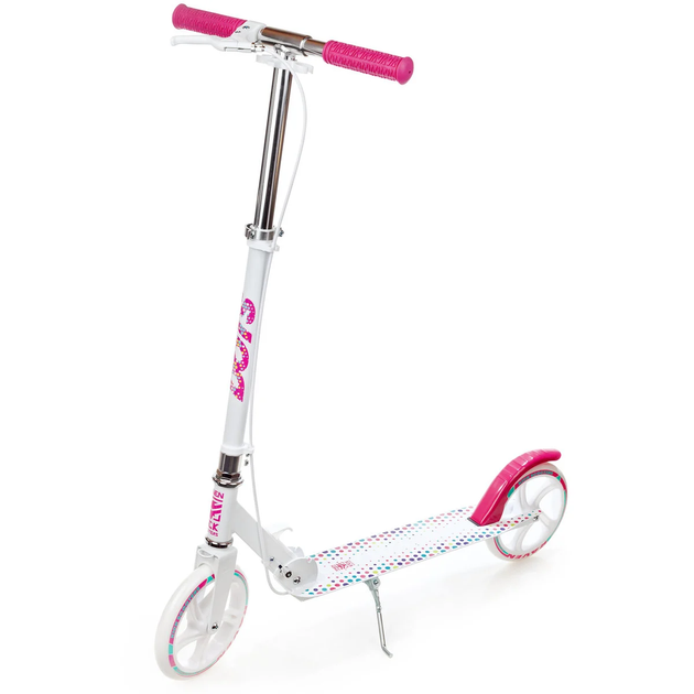 Двухколесный детский самокат Raven Dots White/Pink 200 мм (smj474) - Фото 2 Двухколесный детский самокат Raven Dots White/Pink 200 мм (smj474) - изображение 2