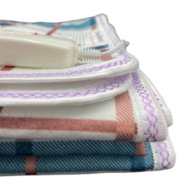 Електропростирадло з підігрівом полуторне 120х160 Electric Blanket, Туреччина, 80 Ватт, у клітинку - зображення 4