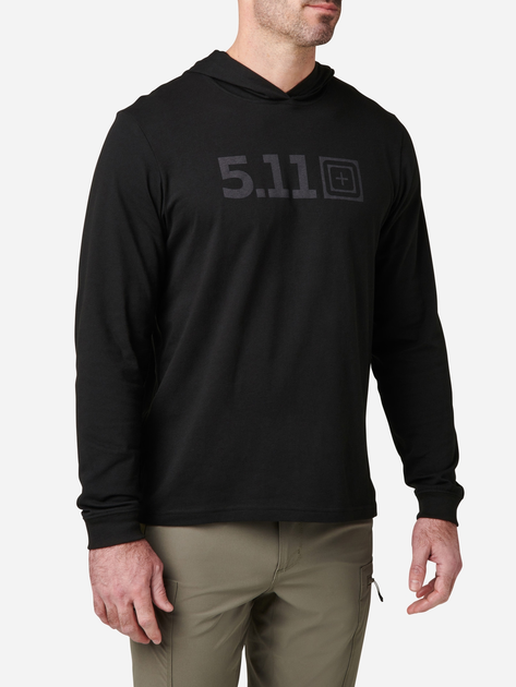 Худи мужское 5.11 Tactical 5.11 Hooded Long Sleeve 76165-019 S Black (888579523850) - изображение 1