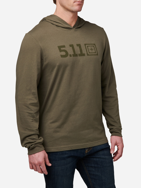 Худи мужское 5.11 Tactical 5.11 Hooded Long Sleeve 76165-186 M RANGER GREEN (888579523812) - изображение 1