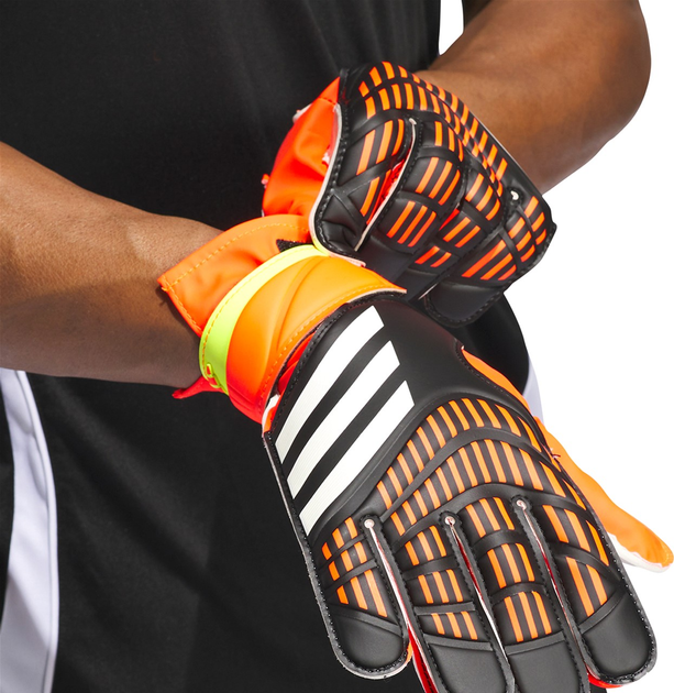 Rękawice Adidas Teamwear Predator Training IQ4027 bramkarskie do piłki nożnej rozmiar 11 Biało-pomarańczowy z czarnym (4067891862472) - obraz 4