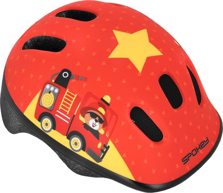 Kask Spokey Fun 941014 dla dzieci rozmiar M Czerwony (5905339410146) - obraz 1