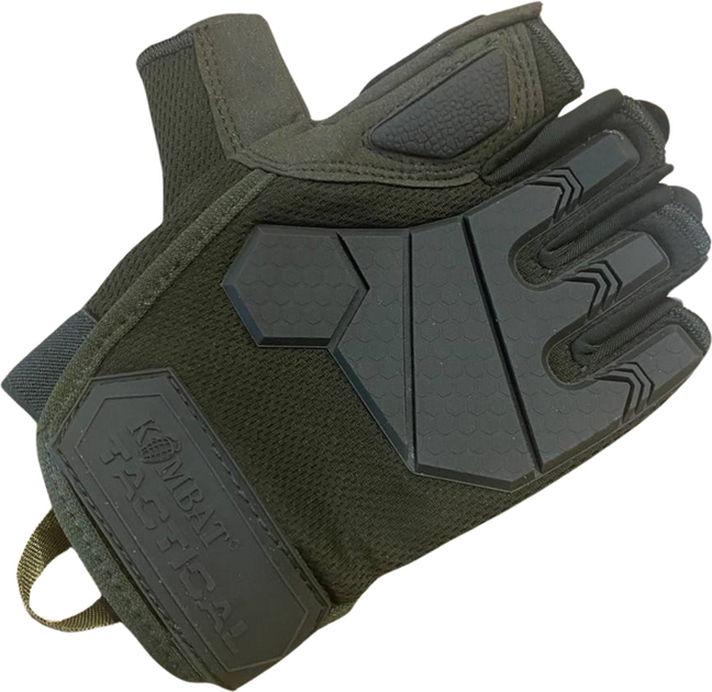 Тактические перчатки Kombat Alpha Fingerless Tactical Gloves Оливковые S (kb-aftg-olgr-s) - изображение 1