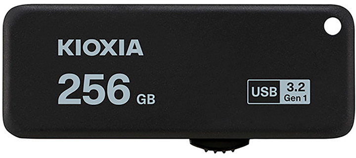 Флеш пам'ять KIOXIA Yamabiko U365 256GB USB 3.0 Black (LU365K256GG4) - зображення 1