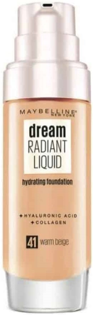 Тональний крем Maybelline New York Dream Radiant зволожуючий 41 Warm Beige 30 мл (3600531388171) - зображення 1