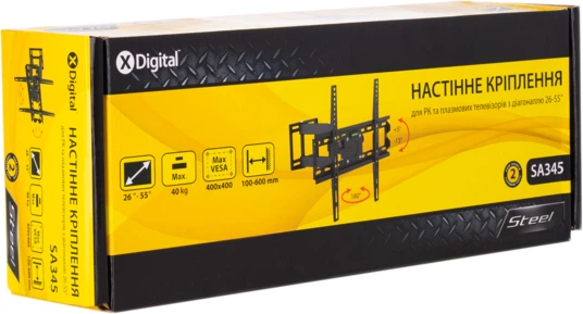 Настенное крепление для телевизора X-Digital Steel 26-55