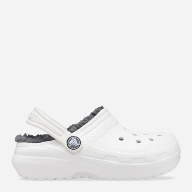 Дитячі крокси для хлопчика Crocs Classic Lined Clog Kids 207010-10M 29-30 Білі (191448702301) - зображення 1