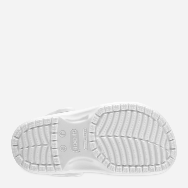 Дитячі крокси-сабо для хлопчика Crocs Classic Kids Clog K 206991-100 34-35 Білі (191448734609) - зображення 6