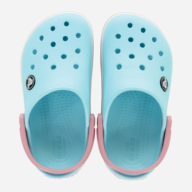 Дитячі крокси-сабо для дівчинки Crocs Crocband Kids Clog 207006-4S3 28-29 Блакитні (191448739758) - зображення 4
