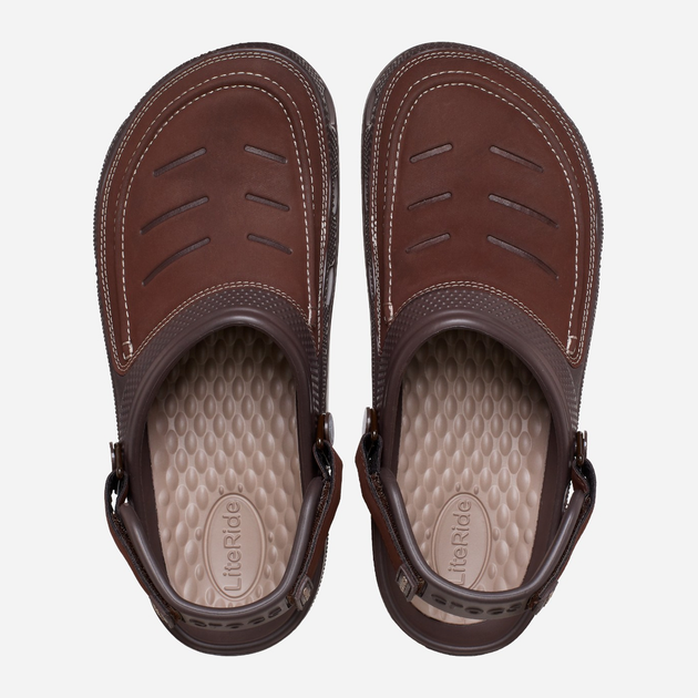 Чоловічі крокси Crocs Yukon Vista II LR Clog M 207689-23D 43-44 Коричневі (191448934238) - зображення 4