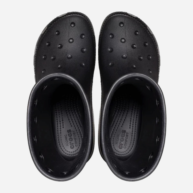 Чоловічі гумові чоботи низькі Crocs Classic Rain Boot 208363-001 42-43 Чорні (196265279722) - зображення 5