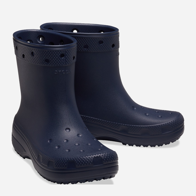 Жіночі гумові чоботи низькі Crocs Classic Rain Boot 208363-410 36-37 Темно-сині (196265280155) - зображення 3
