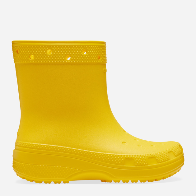 Жіночі гумові чоботи низькі Crocs Classic Rain Boot 208363-75Y 39-40 Жовті (196265280667) - зображення 1