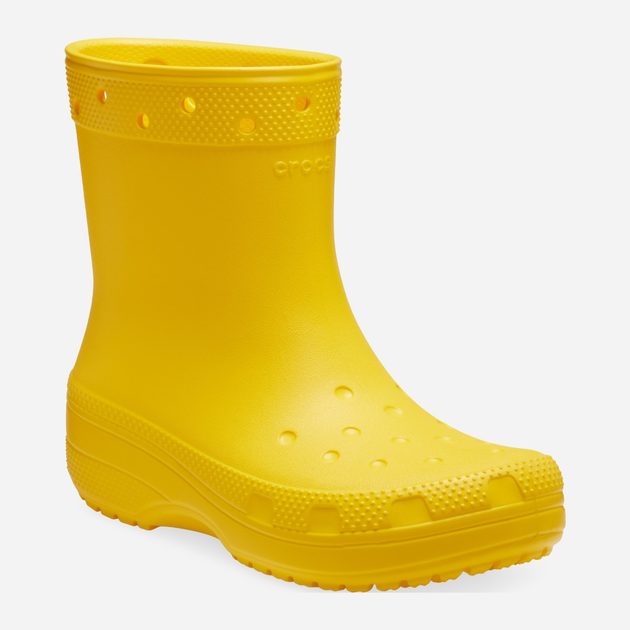 Жіночі гумові чоботи низькі Crocs Classic Rain Boot 208363-75Y 39-40 Жовті (196265280667) - зображення 2