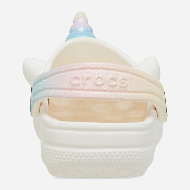 Дитячі крокси-сабо для дівчинки Crocs Classic Iam Rainbow Unicorn Clog T 209701-0WV 27-28 Молочні (196265543502) - зображення 5