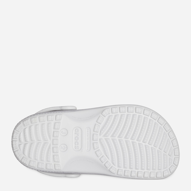 Дитячі крокси для дівчинки Crocs Classic Glitter Clog K 206993-0IC 29-30 Серебристі (196265551279) - зображення 6
