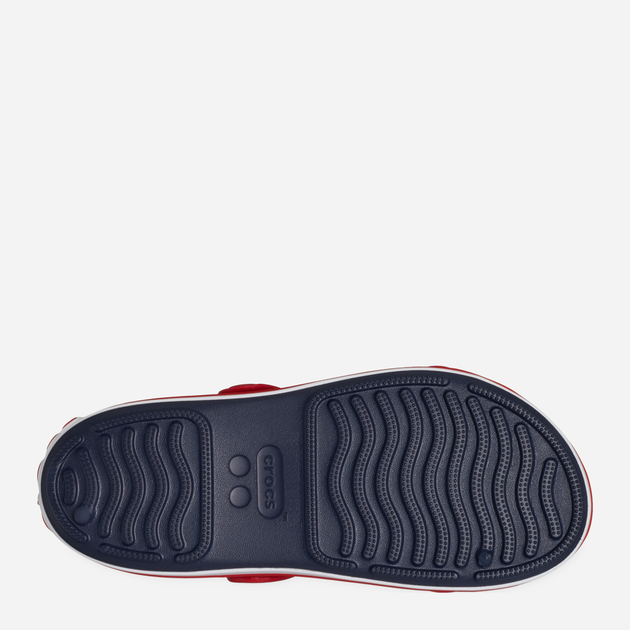 Дитячі сандалії для хлопчика Crocs Crocband Cruiser Sandal T Kids 209424-4OT 23-24 Темно-сині з червоним (196265604043) - зображення 6