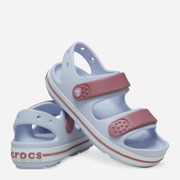 Дитячі сандалії для дівчинки Crocs Crocband Cruiser Sandal T Kids 209424-5AH 23-24 Бузкові (196265604678) - зображення 3