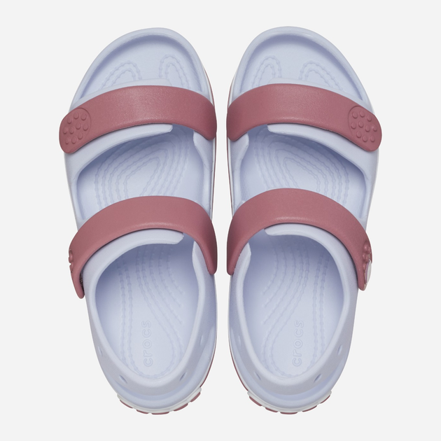 Дитячі сандалії для дівчинки Crocs Crocband Cruiser Sandal T Kids 209424-5AH 25-26 Бузкові (196265604692) - зображення 4