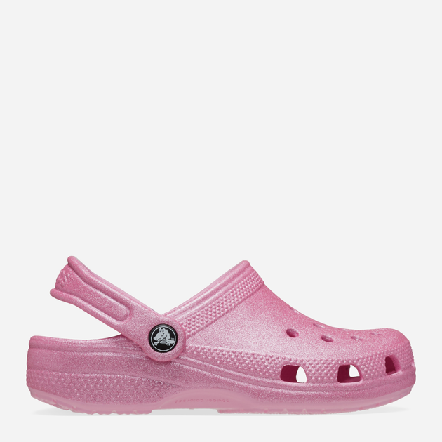 Chodaki dziecięce dla dziewczynki Crocs Classic Glitter Clog K 206993-6XE 36-37 Różowe (196265650897) - obraz 1