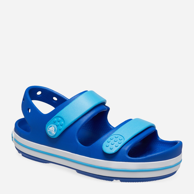 Sandały chłopięce Crocs Crocband Cruiser Sandal T Kids 209424-4PA 24-25 Ciemnoniebieskie (196265658343) - obraz 2