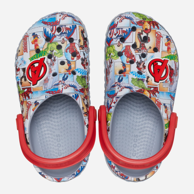 Дитячі крокси-сабо для хлопчика Crocs Avengers Off Court Clog T 209945-0ID 25-26 Сірі (196265674237) - зображення 4