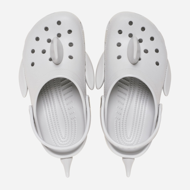 Дитячі крокси-сабо для хлопчика Crocs Classic Iam Shark Clog K 210014-1FT 25-26 Сірі (196265679317) - зображення 4