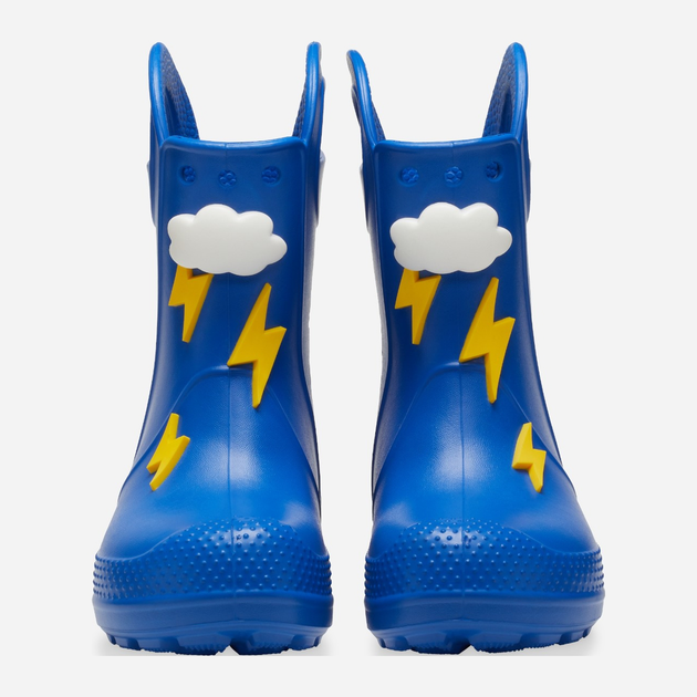 Дитячі гумові чоботи для хлопчика Crocs Handle It Lightning Bolt Rain Boot Kids 210027-4KZ 30-31 Сині (196265679683) - зображення 4