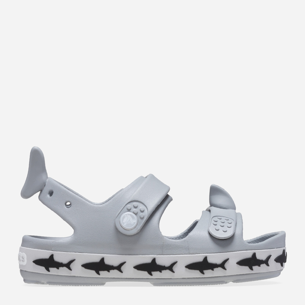 Sandały chłopięce Crocs Crocband Cruiser Shark Sandal T 210031-007 25-26 Szare (196265680078) - obraz 1