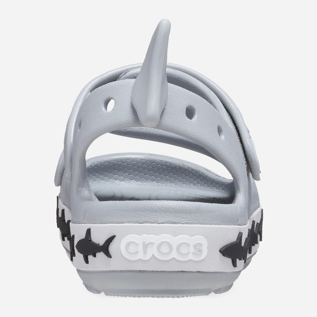 Дитячі сандалії для хлопчика Crocs Crocband Cruiser Shark Sandal T 210031-007 24-25 Сірі (196265680061) - зображення 5