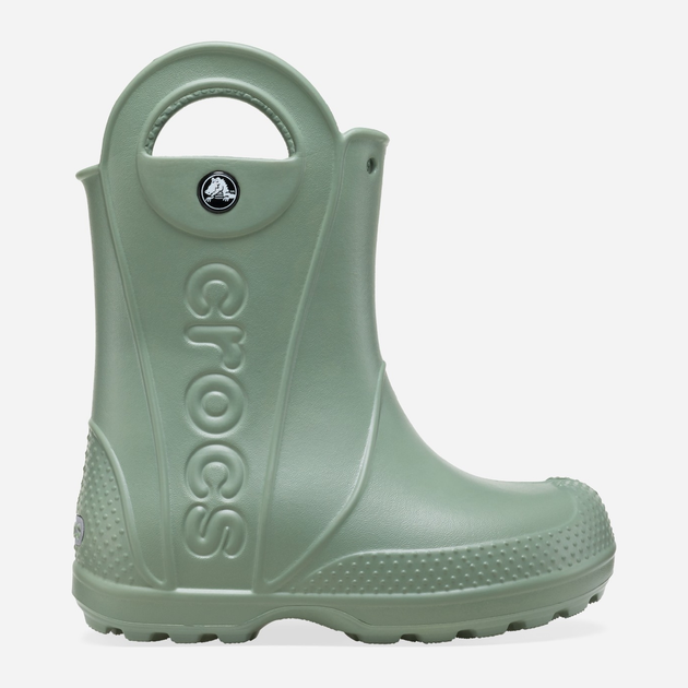 Kalosze chłopięce Crocs Handle Rain Boot Kids 12803-308 33-34 Seledynowe (196265744565) - obraz 1