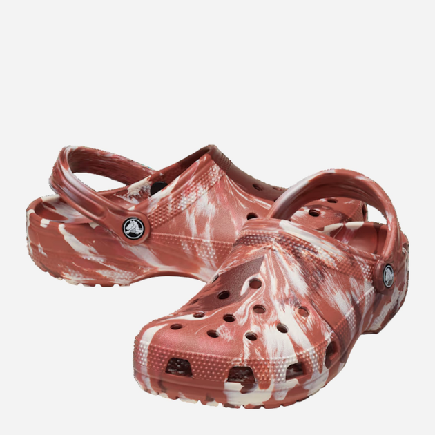 Чоловічі крокси Crocs Classic Marbled Clog 206867-2FM 45-46 Цегляні (196265746156) - зображення 3