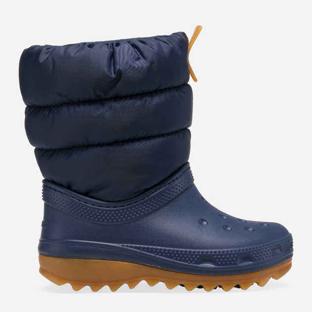 Дитячі зимові чоботи-дутики для хлопчика Crocs Classic Neo Puff Boot T 207683-4PQ 24-25 Темно-сині (196265749461) - зображення 1