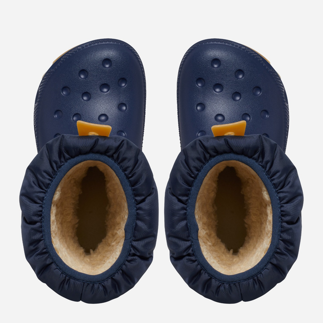 Дитячі зимові чоботи-дутики для хлопчика Crocs Classic Neo Puff Boot T 207683-4PQ 24-25 Темно-сині (196265749461) - зображення 5