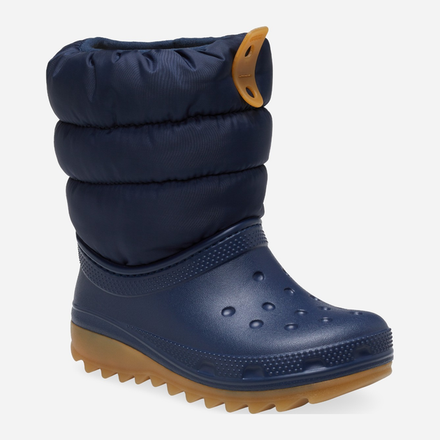 Śniegowce chłopięce ocieplane Crocs Classic Neo Puff Boot K 207684-4PQ 30-31 Granatowe (196265749577) - obraz 2