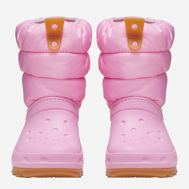 Дитячі зимові чоботи-дутики для дівчинки Crocs Classic Neo Puff Boot K 207684-6XQ 30-31 Світло-рожеві (196265749669) - зображення 4