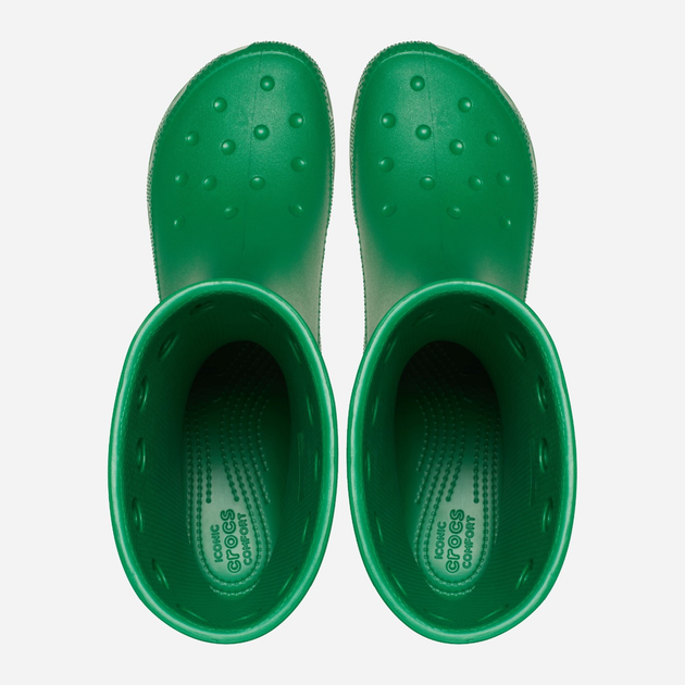 Жіночі гумові чоботи низькі Crocs Classic Rain Boot 208363-3WH 38-39 Зелені (196265751952) - зображення 5