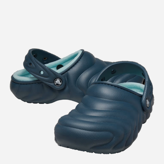 Жіночі крокси утеплені Crocs Classic Lined Overpruff Clog 210059-48I 36-37 Смарагдові (196265760220/0196265760220) - зображення 3