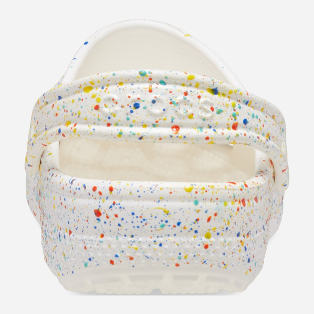 Chodaki dziecięce dla dziewczynki Crocs Classic Paint Splatter Clog Kids 210349-94S 36-37 Białe (196265775606) - obraz 5