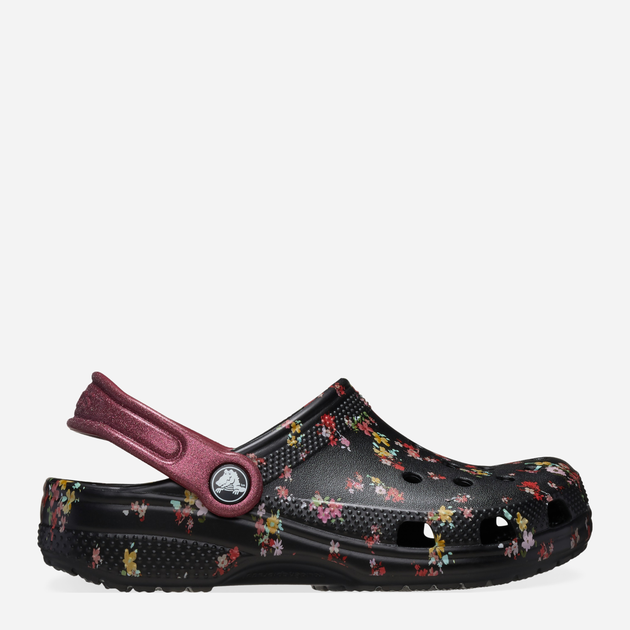 Дитячі крокси для дівчинки Crocs Classic Ditsy Floral Clog K 210354-0C4 30-31 Чорні (196265775651) - зображення 1