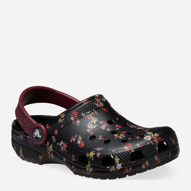 Дитячі крокси для дівчинки Crocs Classic Ditsy Floral Clog K 210354-0C4 30-31 Чорні (196265775651) - зображення 2