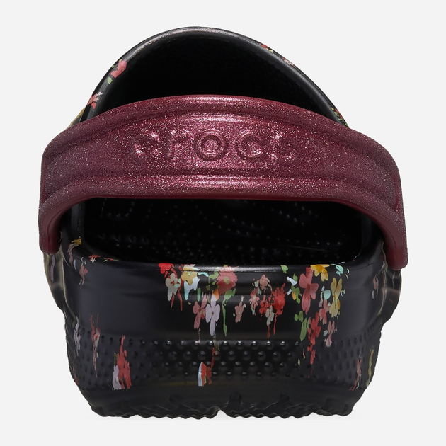 Дитячі крокси-сабо для дівчинки Crocs Classic Ditsy Floral Clog K 210354-0C4 33-34 Чорні (196265775675) - зображення 5