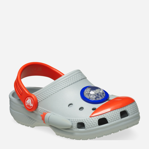 Chodaki chłopięce Crocs Classic Rocket Ship Clog T 210359-1NM 23-24 Szare (196265776085) - obraz 2