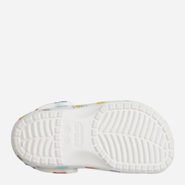 Chodaki dziecięce dla dziewczynki Crocs Classic Doodle Print Clog T 210357-94S 24-25 Białe (196265775958) - obraz 7