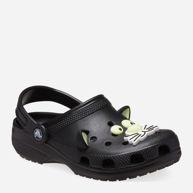 Chodaki dziecięce dla dziewczynki Crocs Classic Glow Black Cat Clog K 210387-001 36-37 Czarne (196265777457) - obraz 2