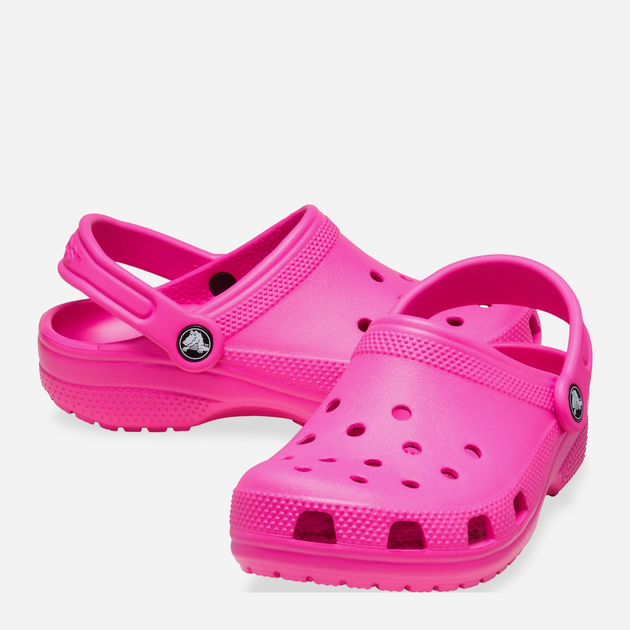 Дитячі крокси-сабо для дівчинки Crocs Classic Kids Clog K 206991-6TW 34-35 Рожеві (196265800704) - зображення 3