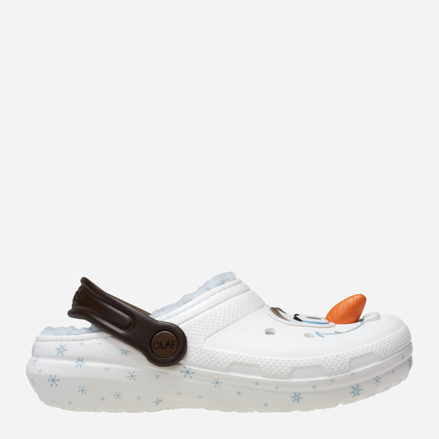 Chodaki dziecięce dla dziewczynki ocieplane Crocs Classic Frozen Olaf Clog Kids 210234-90H 32-33 Białe (196265808014) - obraz 1