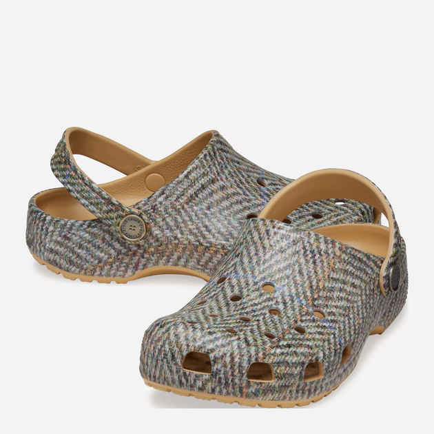Дитячі крокси-сабо для хлопчика Crocs Classic Tweed Clog K 210799-209 29-30 Світло-коричневі (196265856701) - зображення 3